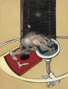 “Figura en el lavabo” (1976) de Francis Bacon